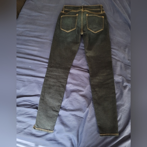 Navy Blue Frame Denim Jeans - Picture 3 of 16